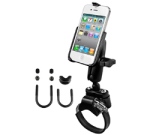 iPhone 4 / 4S on an ATV mount that fits up to 3.15"